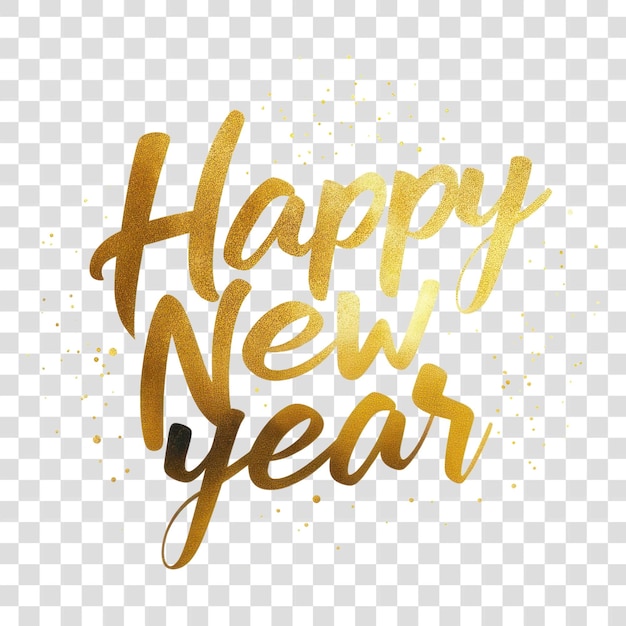 PNG Bonne année texte calligraphie écriture à la main