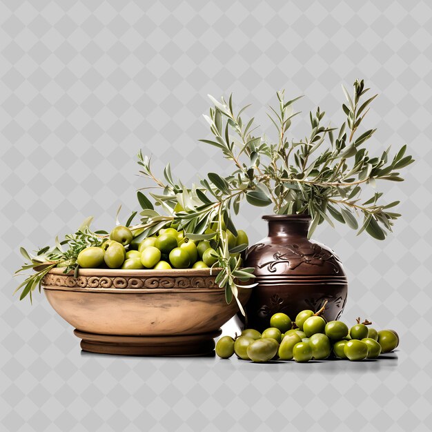 PSD png bonsai de oliva terra cotta pot de hojas oblongas es del mediterráneo decoración de árboles diversos transparentes