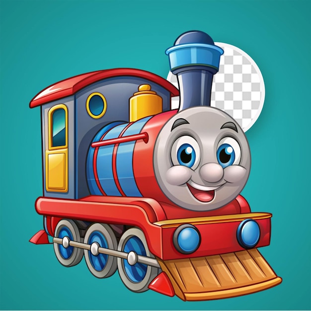 PSD png brinquedo de trem de fundo transparente psd