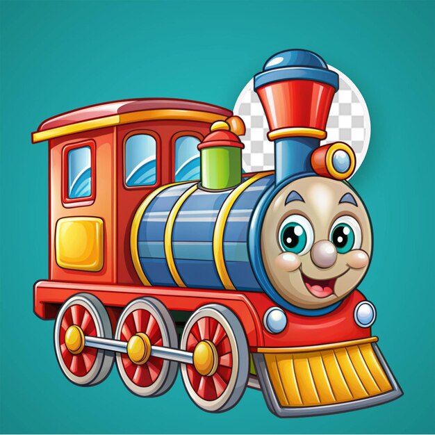 PSD png brinquedo de trem de fundo transparente psd