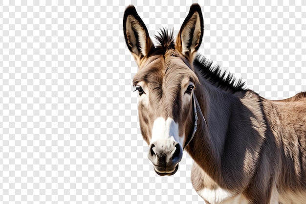 PSD png de burro aislado en un fondo transparente