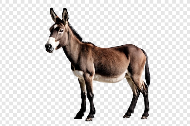 PSD png de burro aislado en un fondo transparente