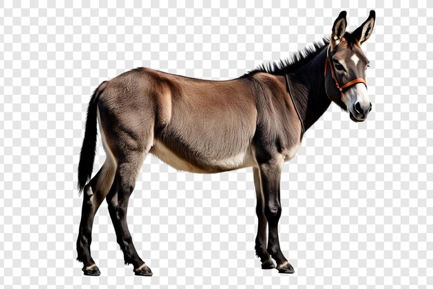 PSD png de burro aislado en un fondo transparente