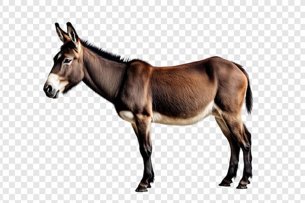 Png de burro aislado en un fondo transparente