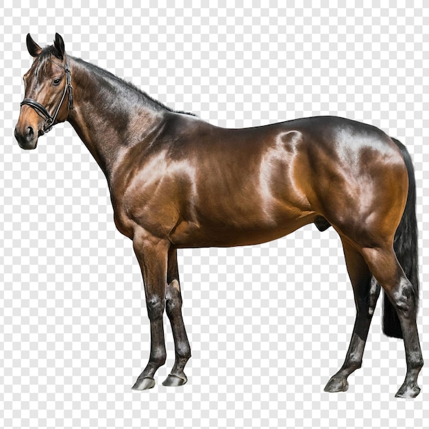 PSD png de caballo aislado sobre un fondo transparente