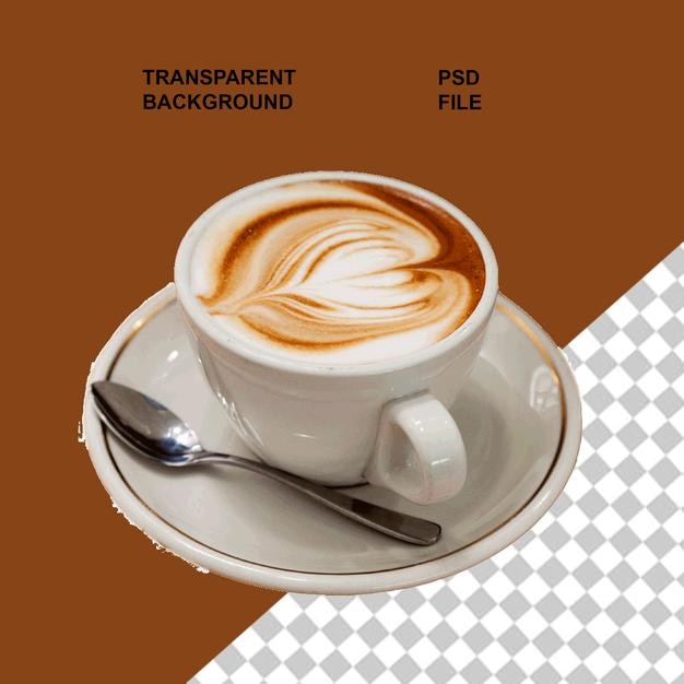 Png de café sur un fond isolé transparent