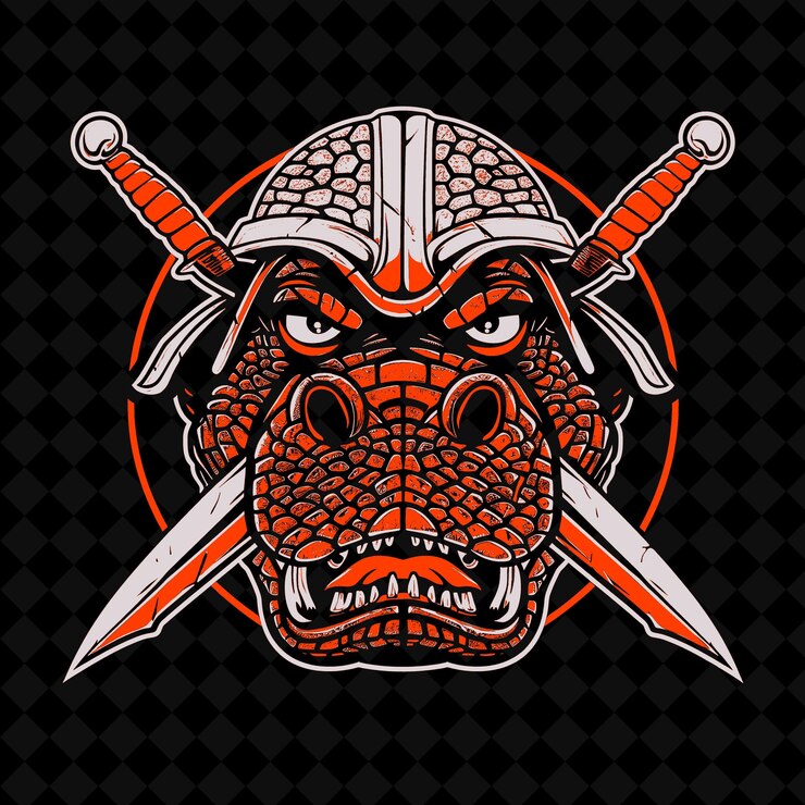 PSD png cara de hipopótamo descontento con un casco de gladiador y su mascota animal colecciones de esquemas