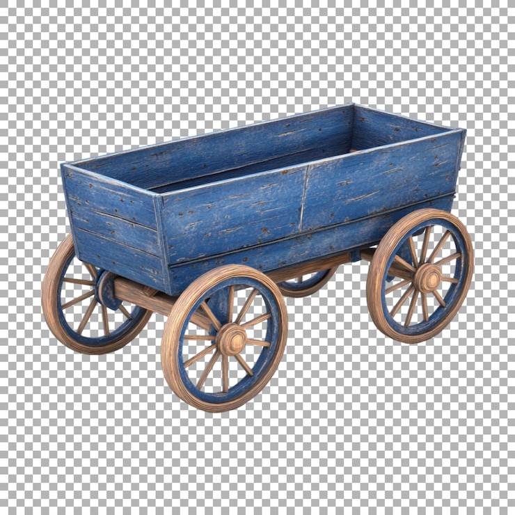 PSD png chaldron wagon en un fondo transparente generado por ai