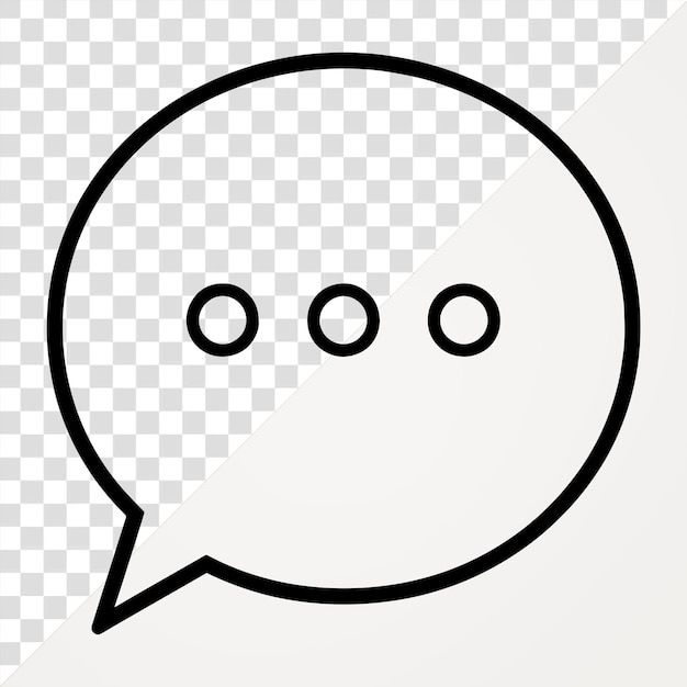 PNG-Chat-Bubble-Vektor weißer Chat