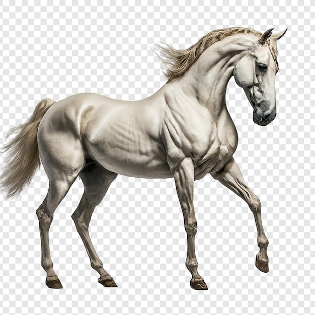 PSD png de cheval isolé sur un fond transparent