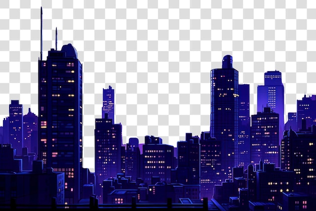 PNG cidade de Nova Iorque arquitetura roxa metrópole