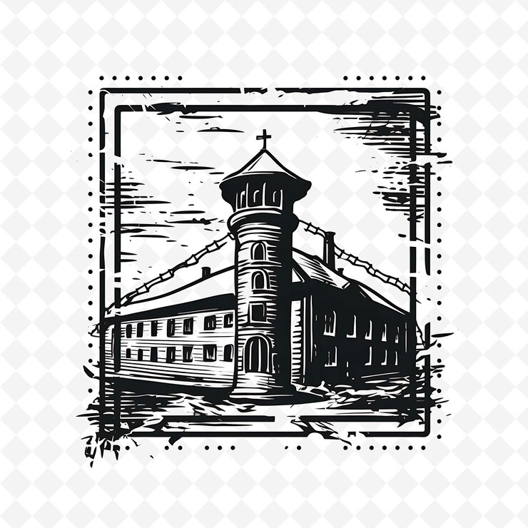 PSD png ciudad de berlín con monocromático carbón gris color brandeburgo acuarela dibujada a mano paisajes