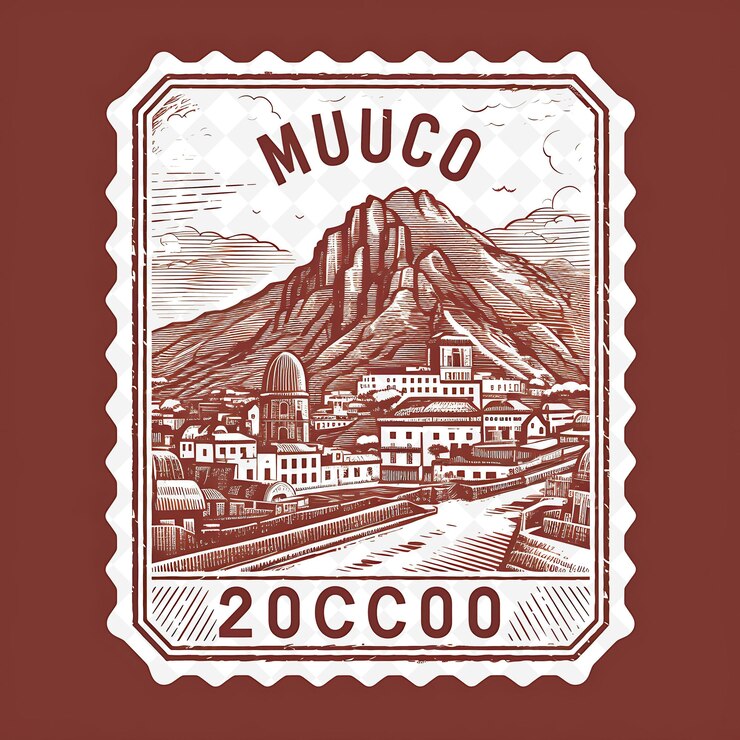 PSD png ciudad de cusco con monocromático marrón color ruinas incas decoración acuarela dibujada a mano paisajes