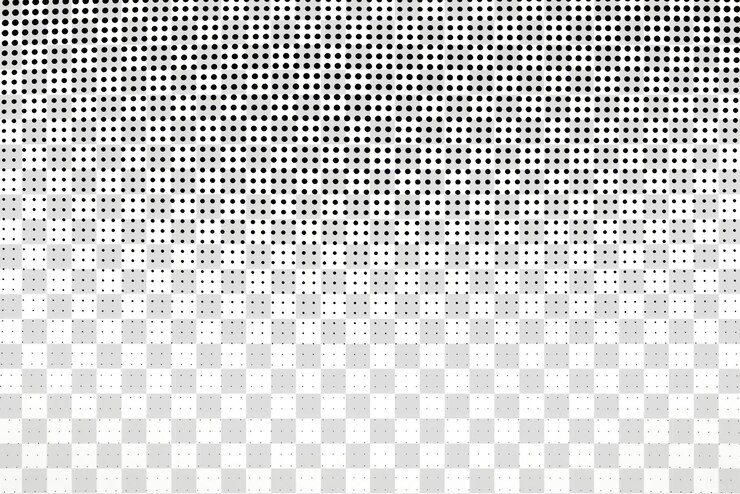 PSD png-comic-layout-gitterbewegungs-hintergrund mit halbton-effekt-texturmuster schwarz