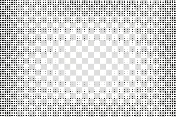 PSD png cômico 1 layout de grade fundo de movimento com efeito de meio-tono ilustração padrão de textura