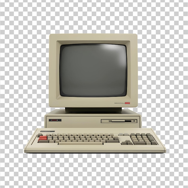 PSD un png de computadora aislado en un fondo transparente