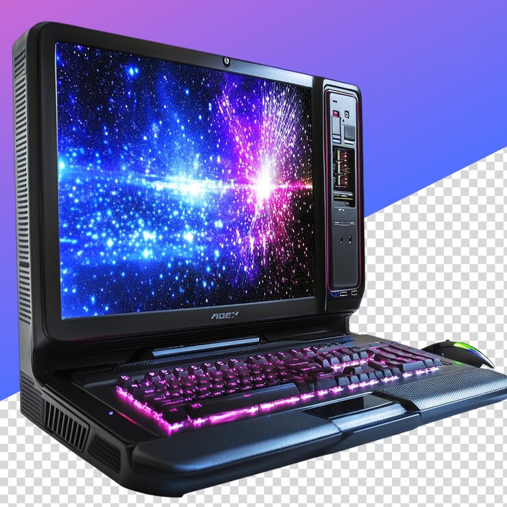 PSD png de computadora de escritorio de alta calidad para uso profesional