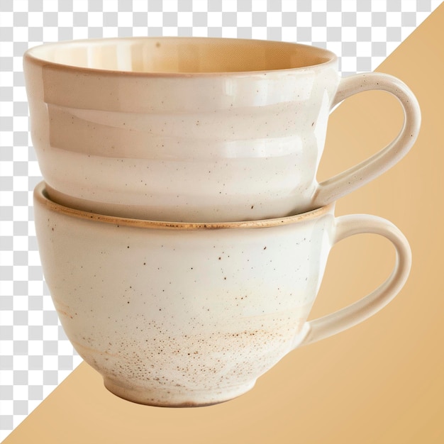 PNG Cottagecore coupe vintage mignonne tasse beige tasse d'art