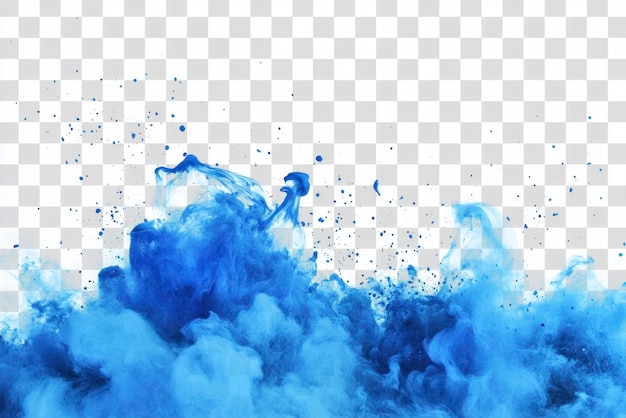 PNG couleur bleue fond d'explosion éclaboussure d'eau