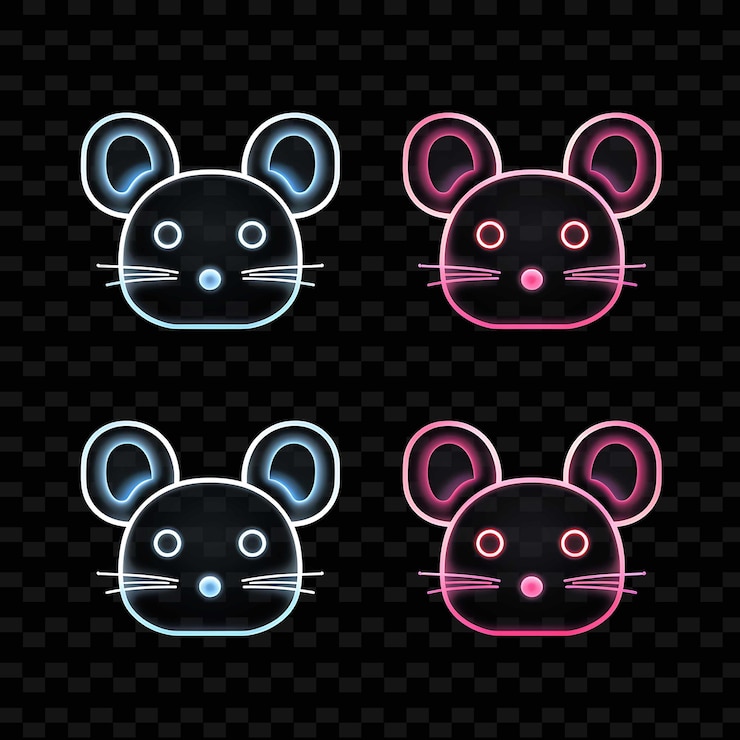 PSD png creative emoji neon line elementi di design moderni per opere d'arte vibranti e accattivanti