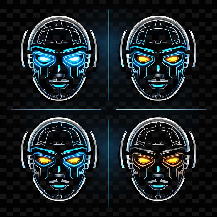 PSD png creative emoji neon line elementi di design moderni per opere d'arte vibranti e accattivanti