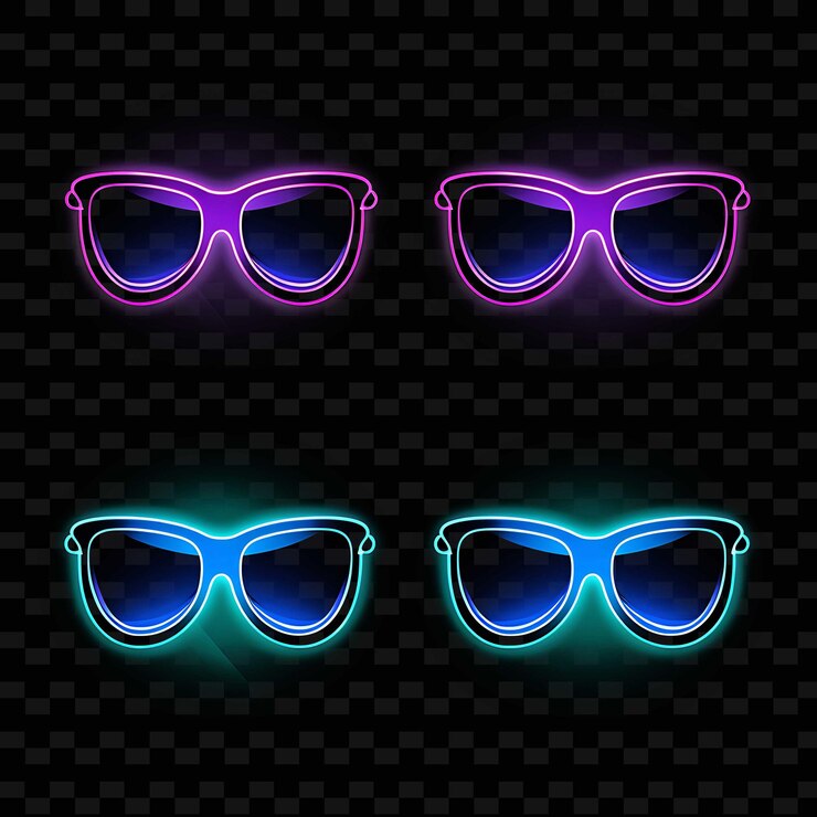 PSD png creative emoji neon line elementos de diseño moderno para obras de arte vibrantes y cautivadoras