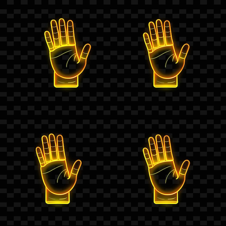 PSD png creative emoji neon line elementos de diseño moderno para obras de arte vibrantes y cautivadoras