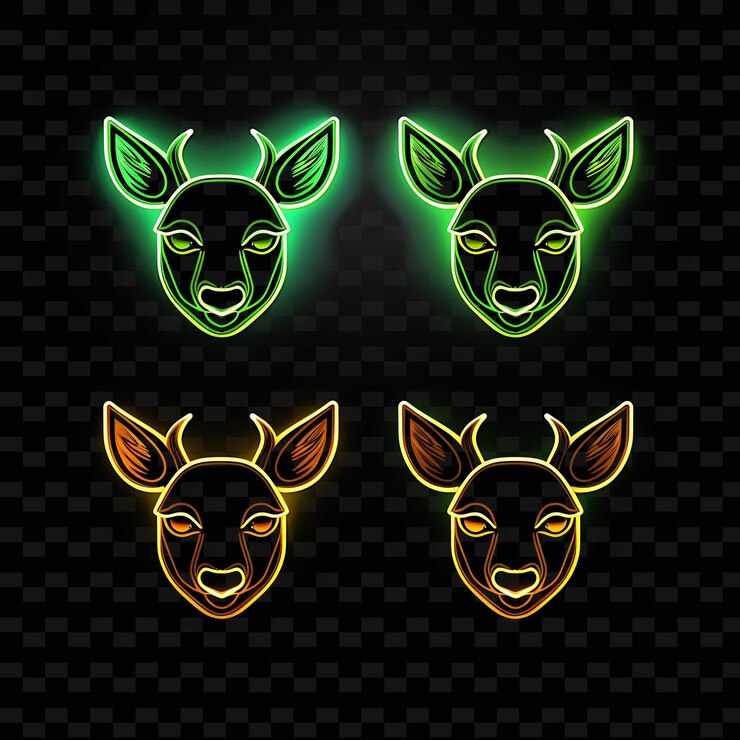 PSD png creative emoji neon line elementos de diseño moderno para obras de arte vibrantes y cautivadoras