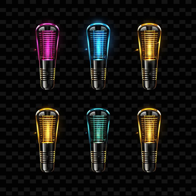 PSD png creative emoji neon line moderne design-elemente für lebendige und fesselnde kunstwerke