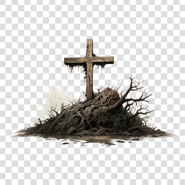 PNG Crossaint fondo blanco espiritualidad catolicismo