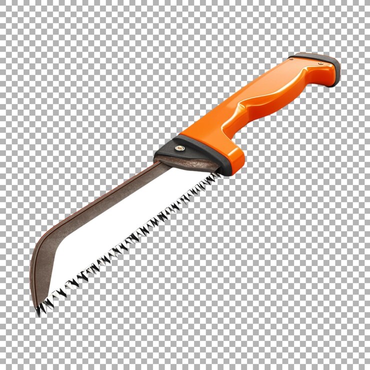PSD png cuchillo afilado en fondo transparente generado por ai