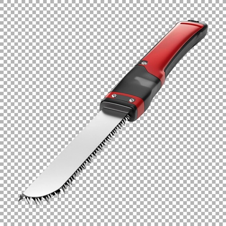 PSD png cuchillo afilado en fondo transparente generado por ai