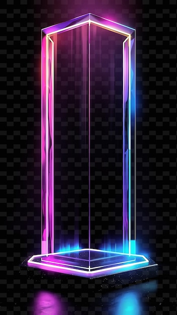 PNG Cyber Neon Design Futurístico Arte de Sinais de Neon atraente para publicidade e marketing digital