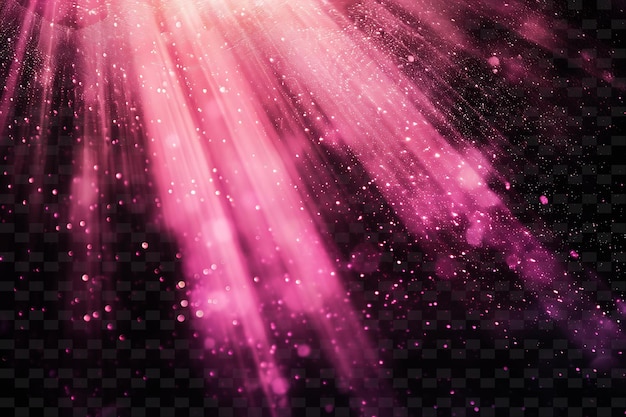 PSD png dappled light rays com luz irregular e cor rosa romântica neon transparente colecções y2k