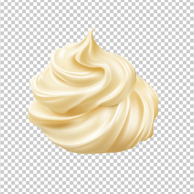 PSD png de creme sobre fundo branco uma mancha de creme em um fundo em branco png