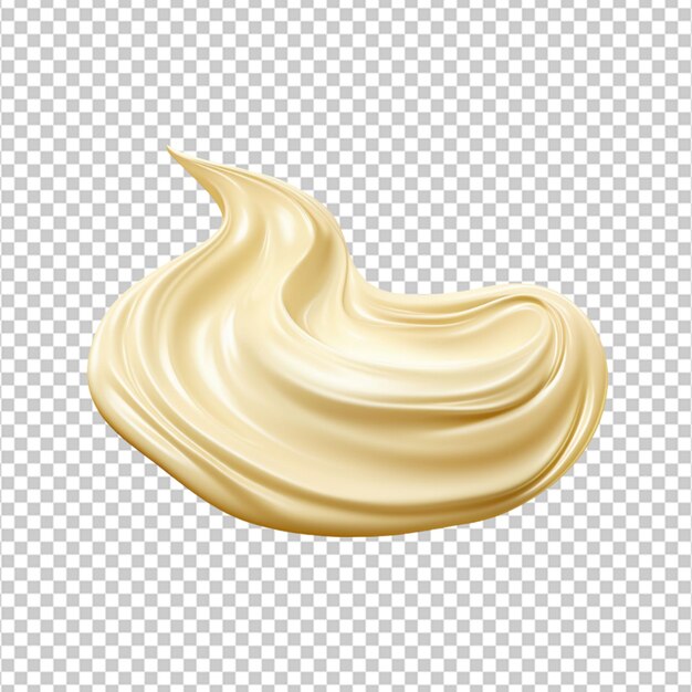 PSD png de creme sobre fundo branco uma mancha de creme em um fundo em branco png