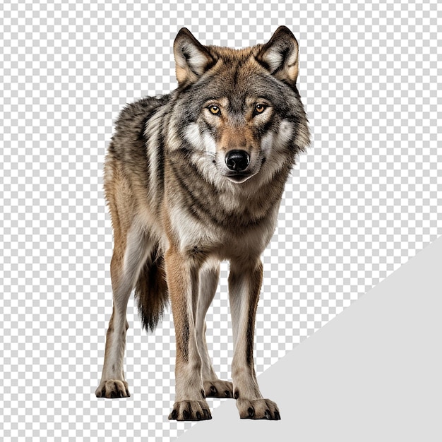 Png de lobo isolado em fundo transparente