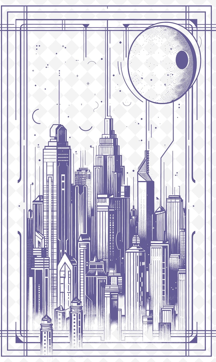 PSD png design de cartão postal de viagem com moldura moderna estilo de design decorações artes de contorno scribble decorativo