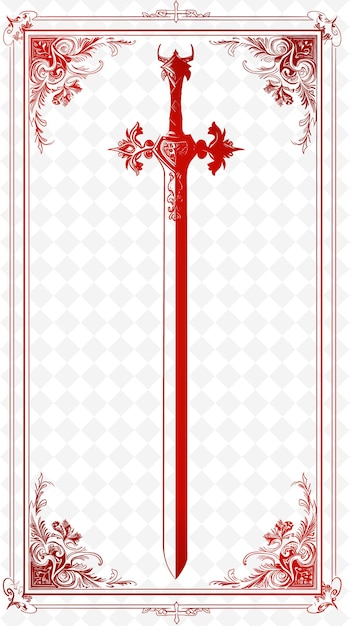 Png Design di cartoline medievali con cornice storica Design di stile De Outline Arts Scribble Decorative