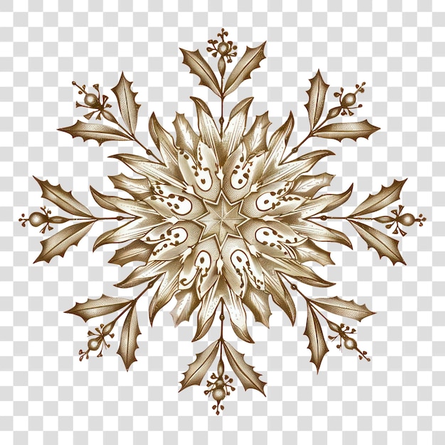 PNG Design élégant de mandala floral vintage