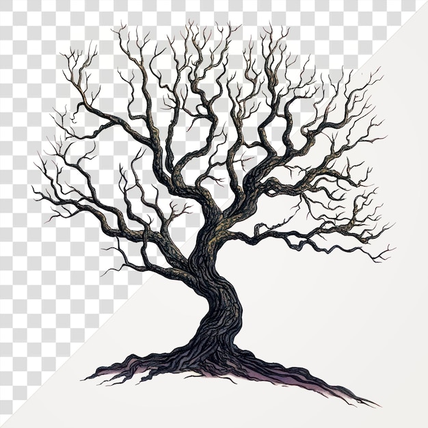 PNG Ein Baum-Illustration Zeichnung Kunstwerk