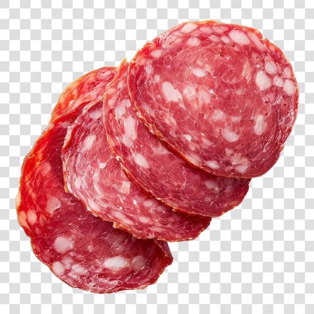 PNG Ein Stück geschnittenes Salami-Fleisch, Schweinefleisch