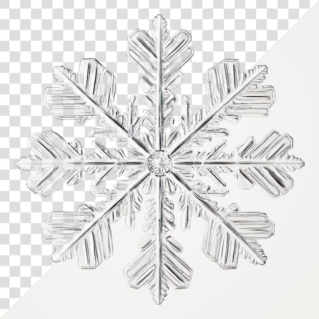 PNG Eine Schneeflocken-Kandelier-Dekoration aus der Natur