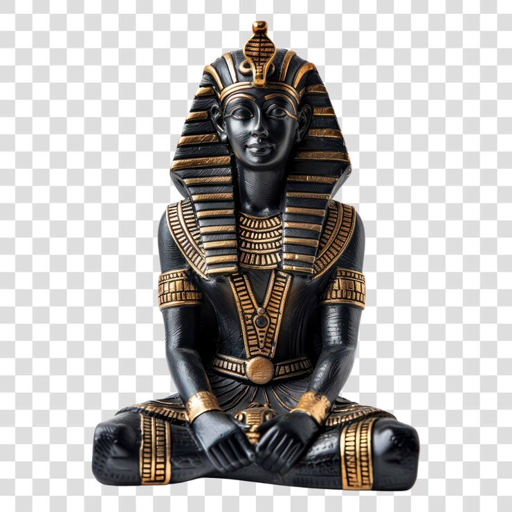 PSD png estatua del antiguo faraón egipcio