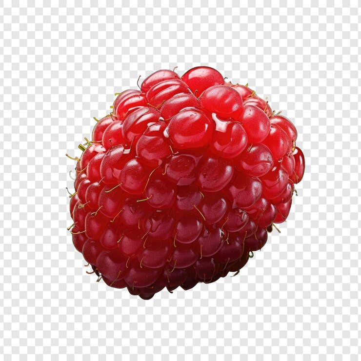 PSD png de estilo frambuesa aislado con ia generativa de fondo blanco