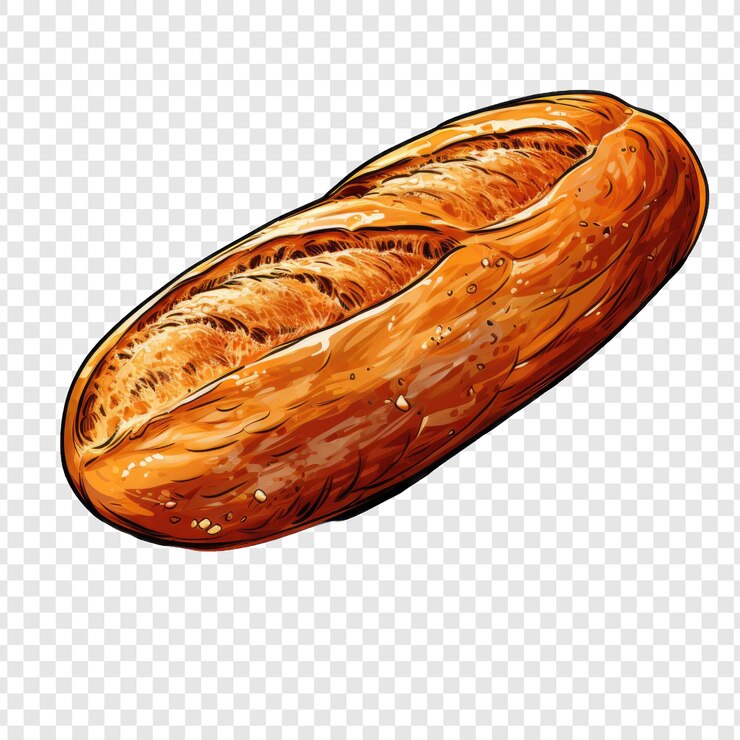 PSD png de estilo pan aislado con fondo blanco ia generativo de dibujos animados