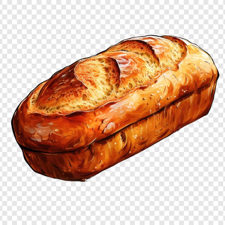 PSD png de estilo pan aislado con fondo blanco ia generativo de dibujos animados