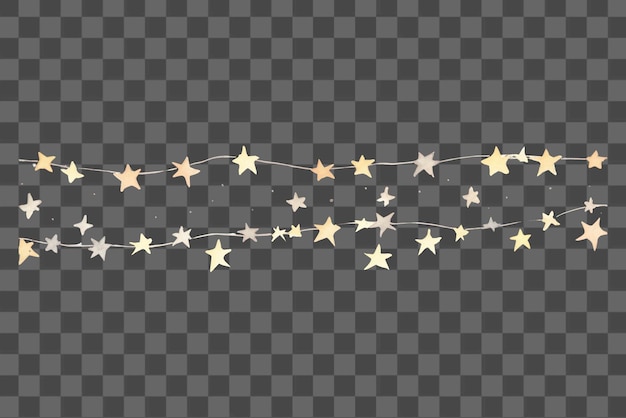 PNG Estrellas como divisor acuarela confeti papel de animales