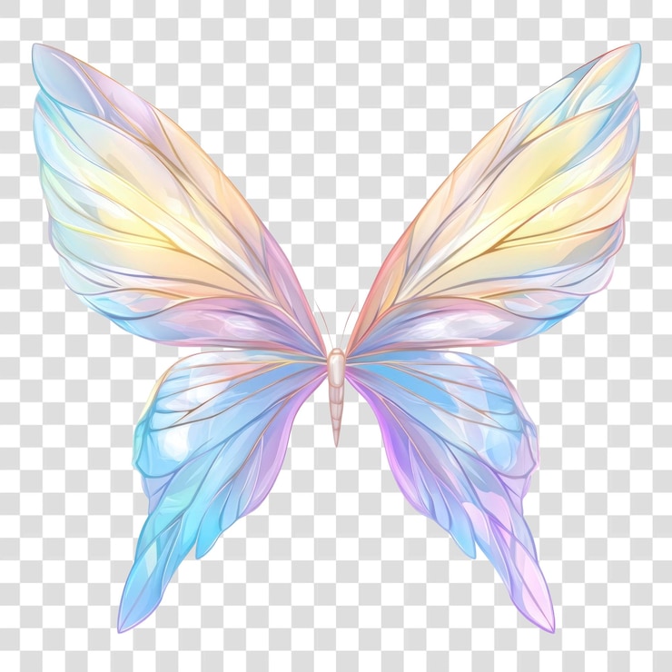PSD png fairy wings art illustration delicate