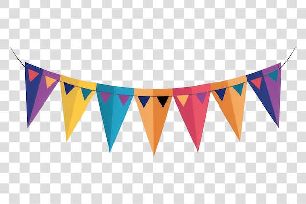 PNG Farbige Festbunt-Illustration